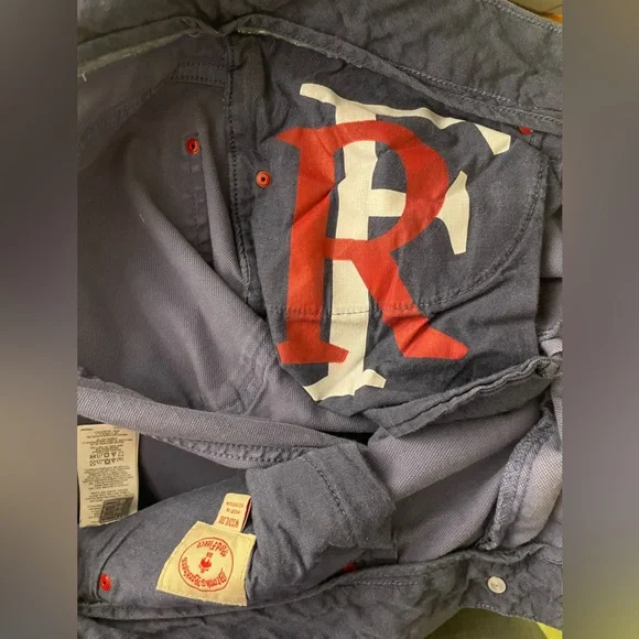 Brooks Brothers Red Fleece Denim pants Size 32”x29” Slim Straight - Picture 12 of 14